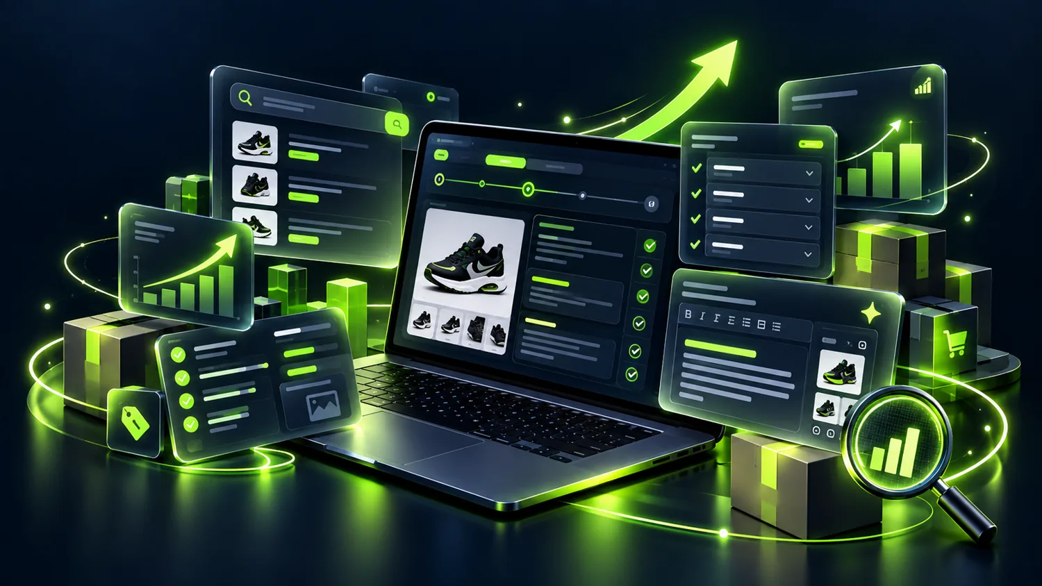 RS WebLabs ebay listing optimization ecommerce service illustration