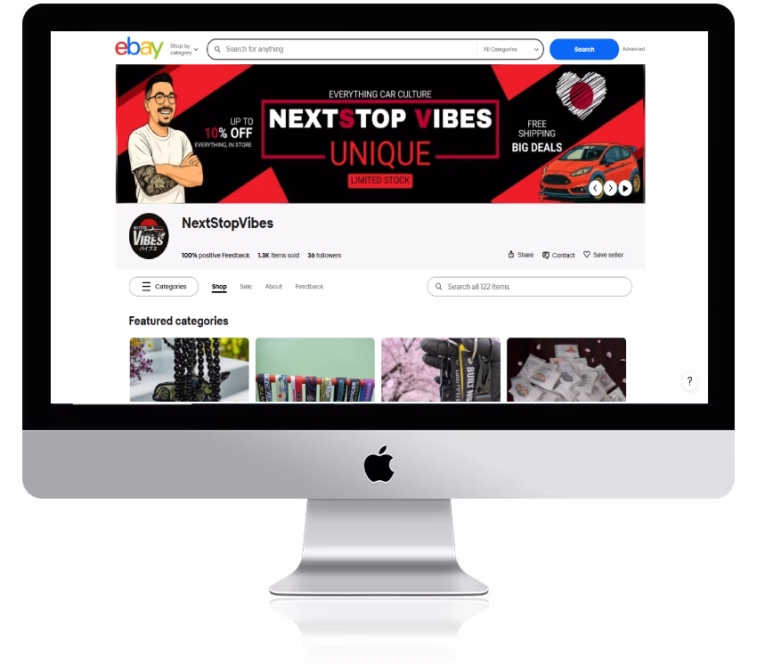 eBay listing template design by RS WebLabs