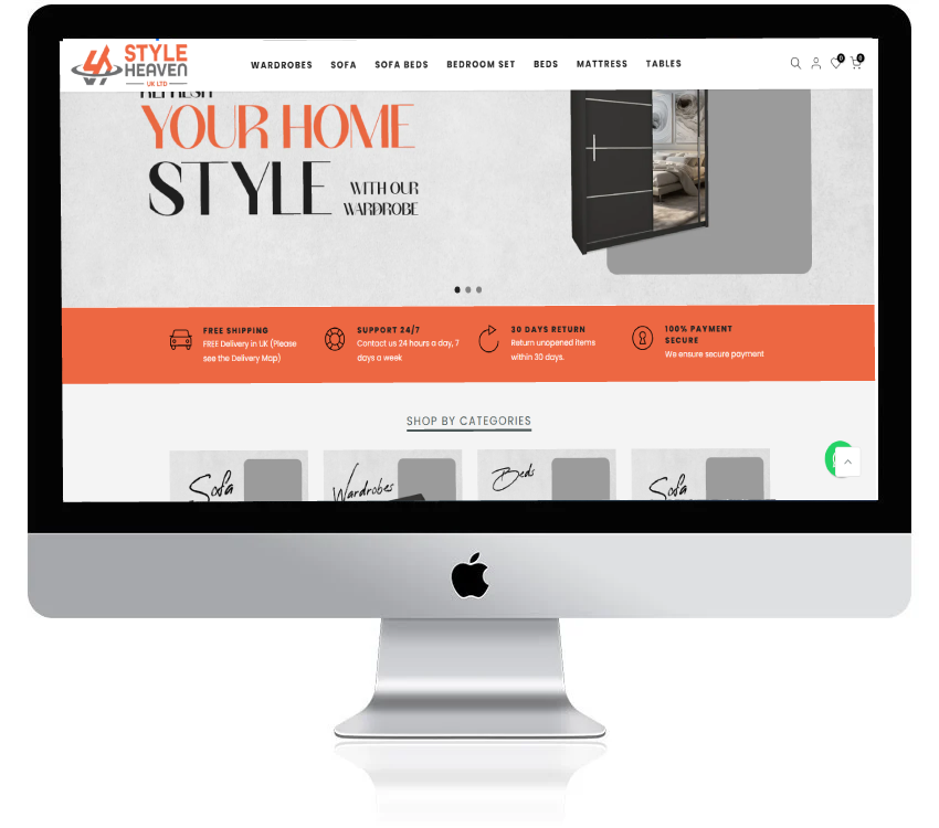 Shopify eCommerce store design by RS WebLabs