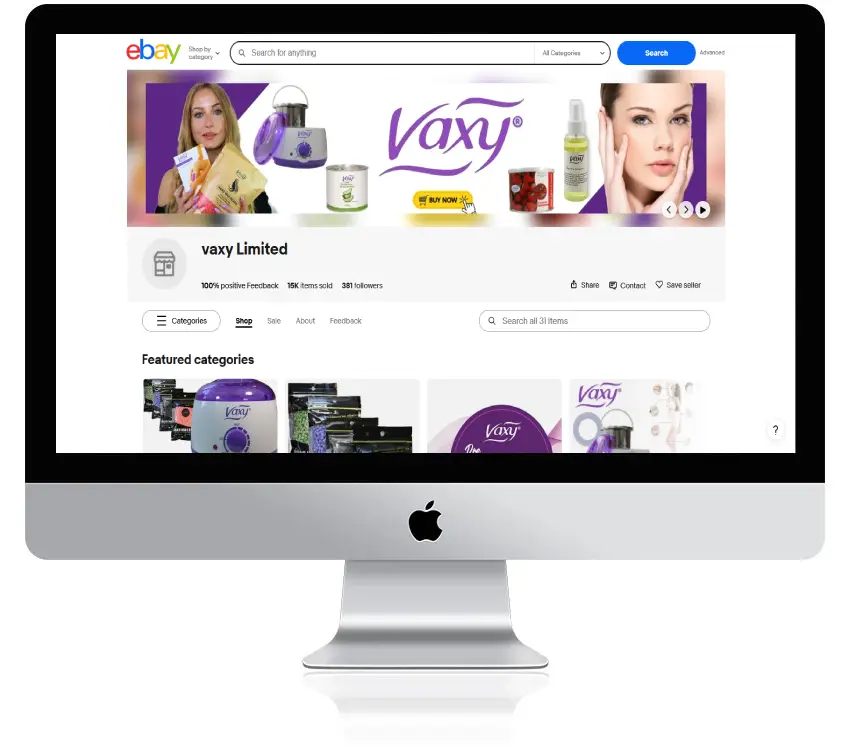 eBay listing template design demo 1 by RS WebLabs