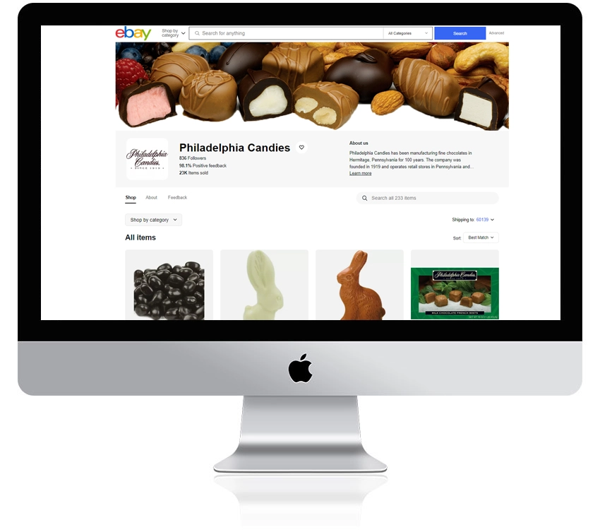 eBay dark listing template design by RS WebLabs